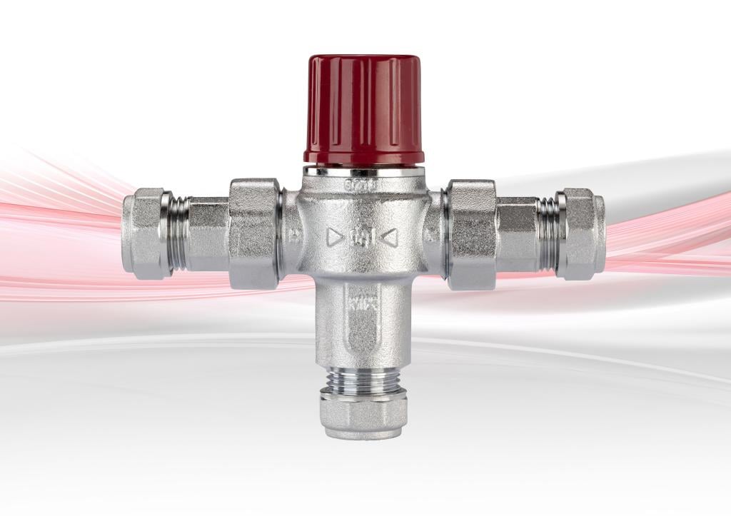 D1088 Thermostatic Mixing Valve - Chrome Plated Brass