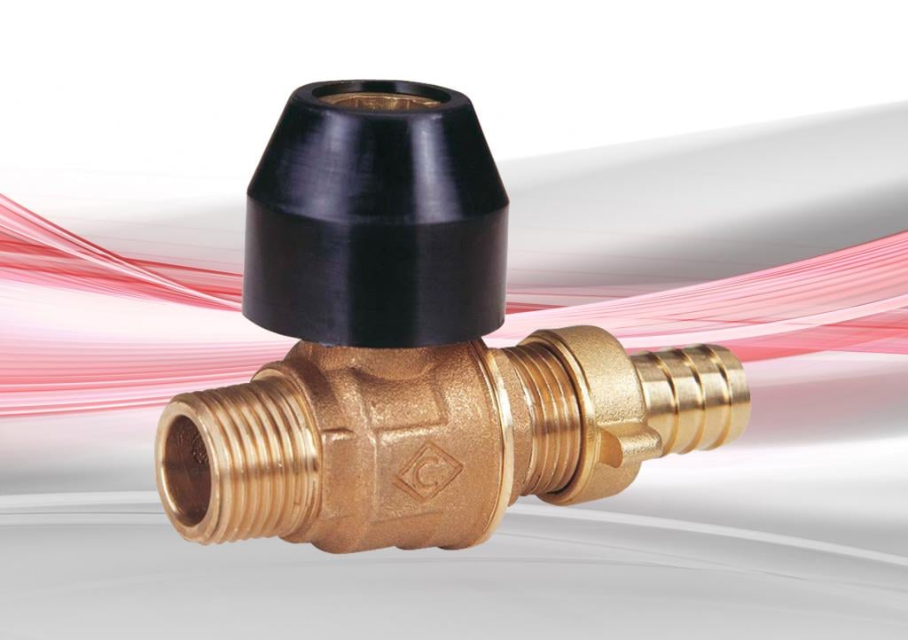 D171MHULS Draw-Off Ball Valve with Lockshield - Bronze