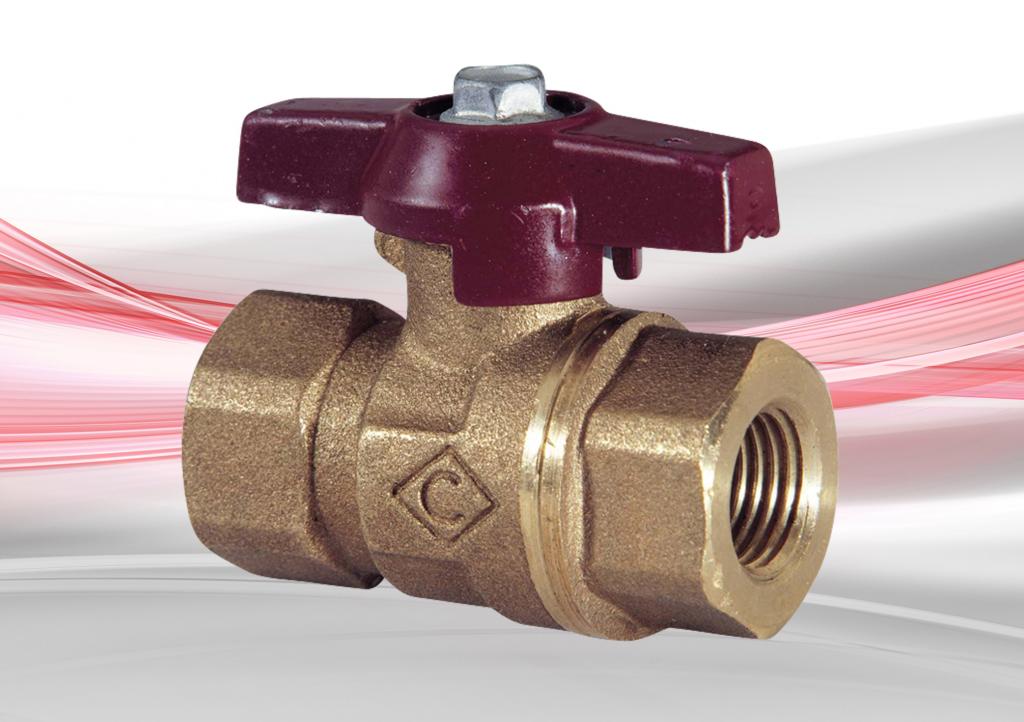 D171T T-Handle Ball Valve - Bronze