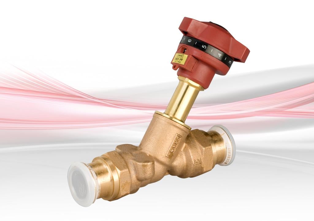 D921.PF Press-Fit Double Regulating Valve (DRV) - Bronze