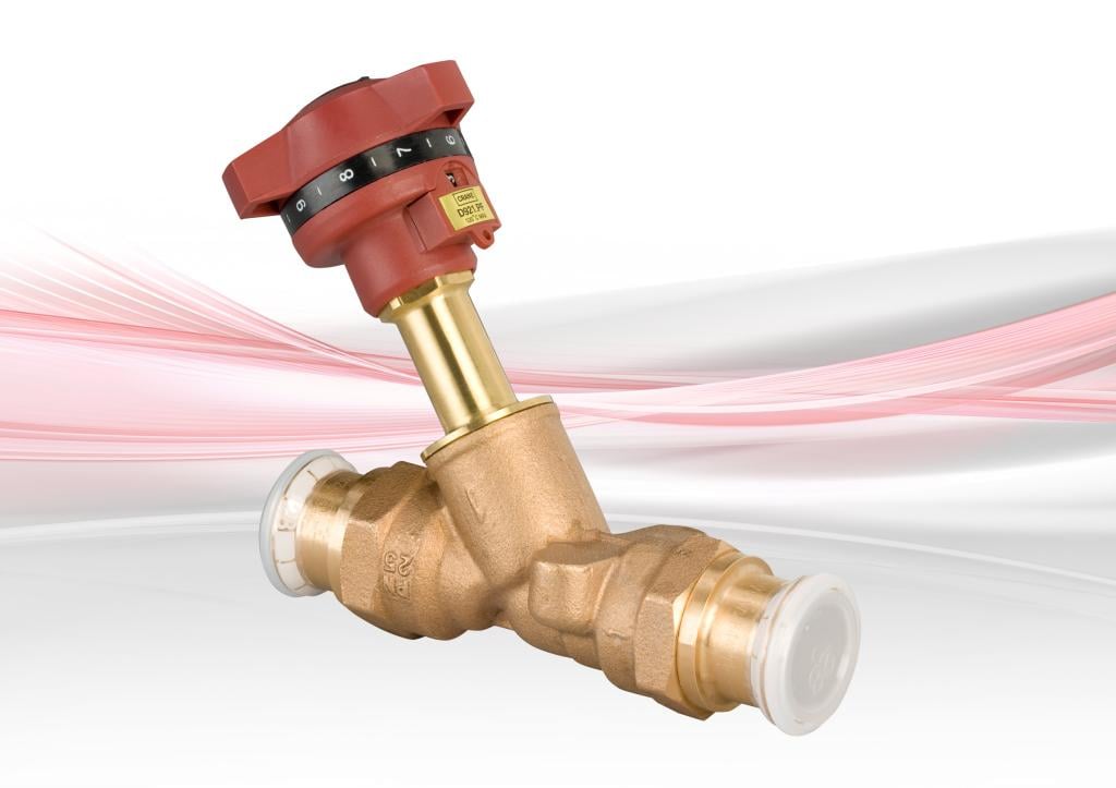 D921.PF Press-Fit Double Regulating Valve (DRV) - Bronze