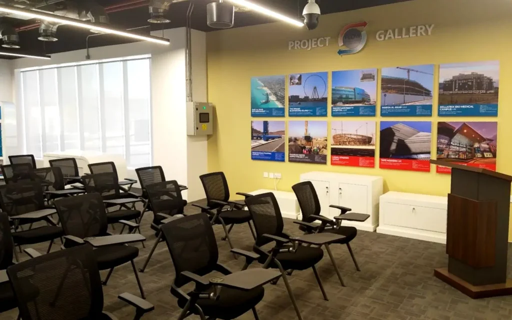 Image of the training area at the crane technology center